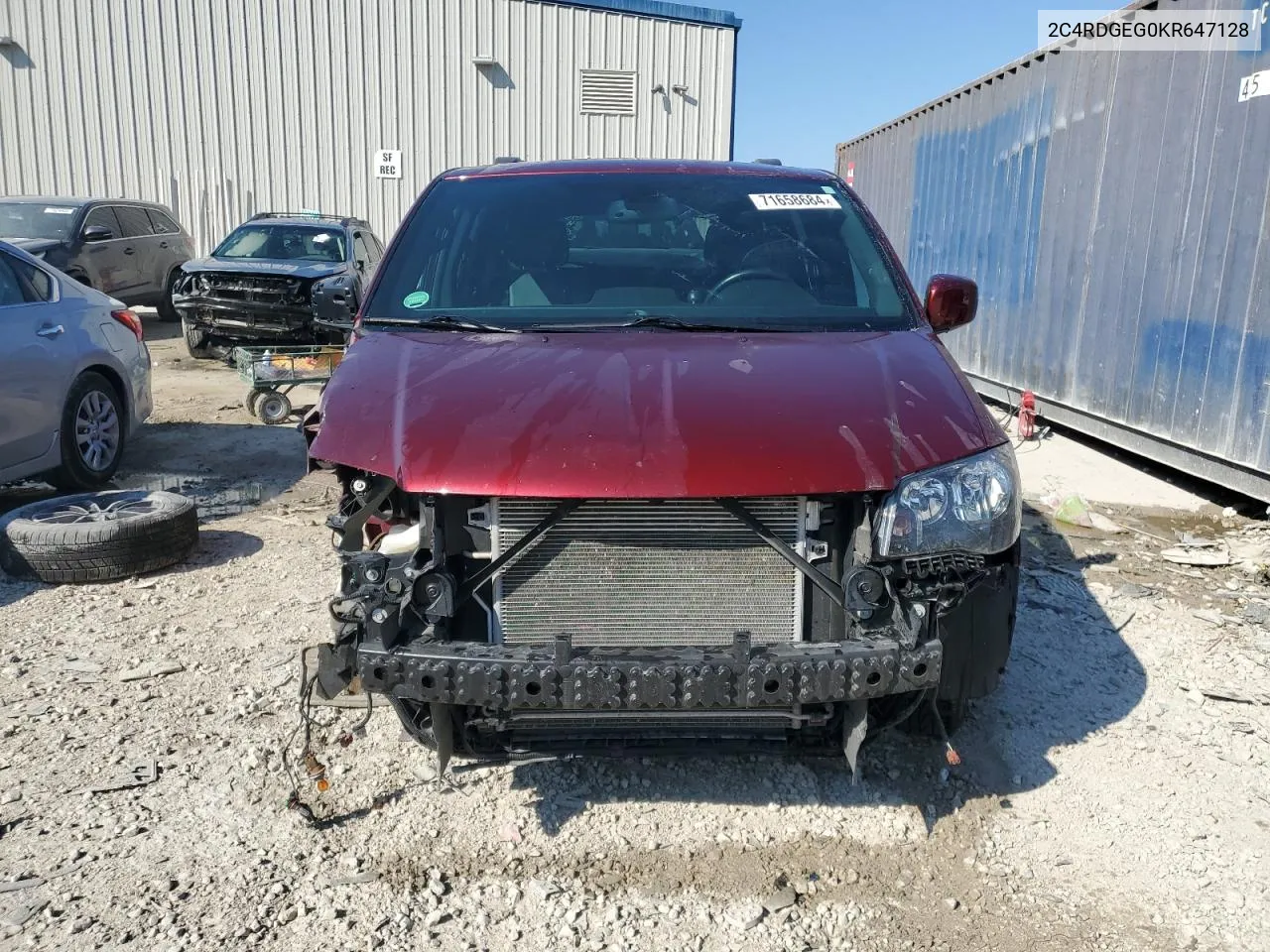 2C4RDGEG0KR647128 2019 Dodge Grand Caravan Gt