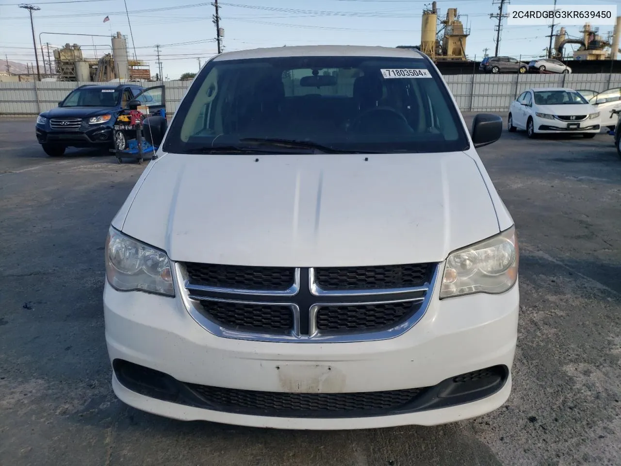 2019 Dodge Grand Caravan Se VIN: 2C4RDGBG3KR639450 Lot: 71803504