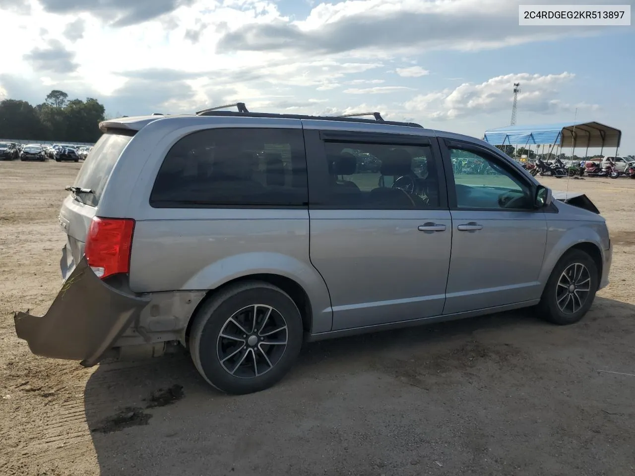 2019 Dodge Grand Caravan Gt VIN: 2C4RDGEG2KR513897 Lot: 71968774