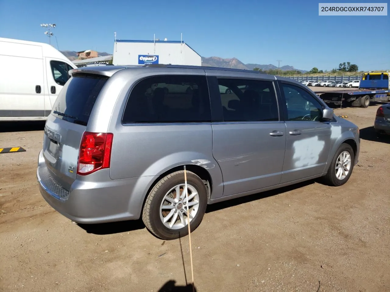 2019 Dodge Grand Caravan Sxt VIN: 2C4RDGCGXKR743707 Lot: 72418124