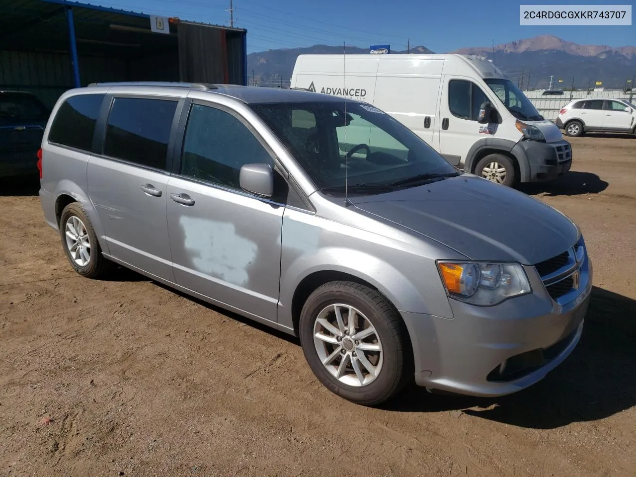 2C4RDGCGXKR743707 2019 Dodge Grand Caravan Sxt