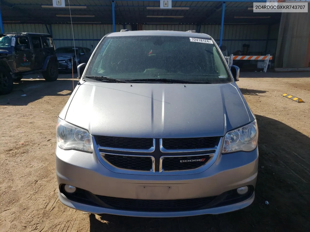 2019 Dodge Grand Caravan Sxt VIN: 2C4RDGCGXKR743707 Lot: 72418124