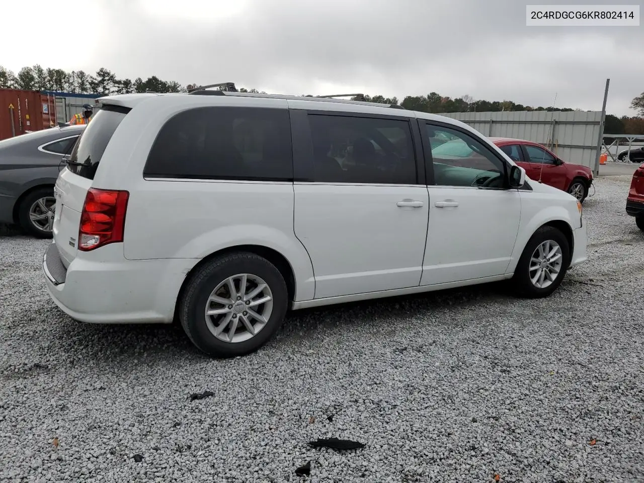 2C4RDGCG6KR802414 2019 Dodge Grand Caravan Sxt