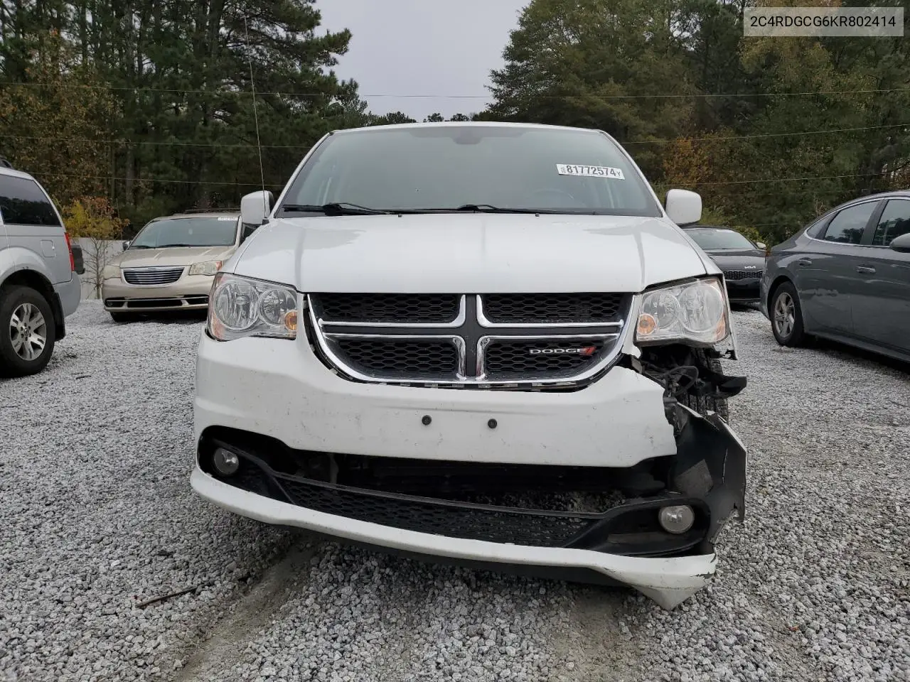 2C4RDGCG6KR802414 2019 Dodge Grand Caravan Sxt