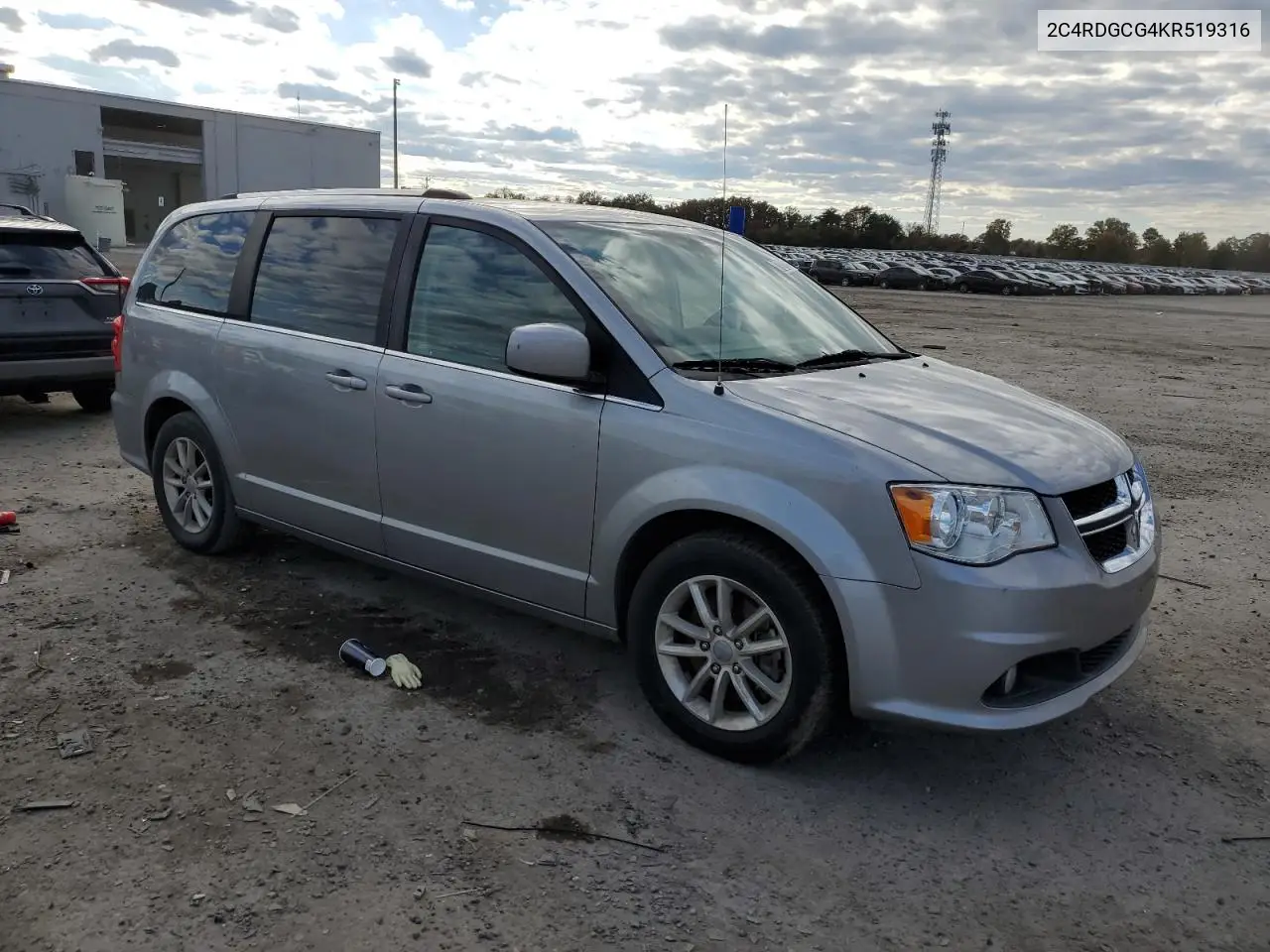 2C4RDGCG4KR519316 2019 Dodge Grand Caravan Sxt