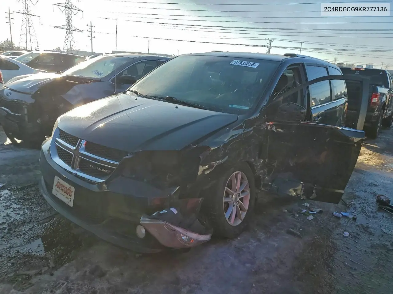 2C4RDGCG9KR777136 2019 Dodge Grand Caravan Sxt