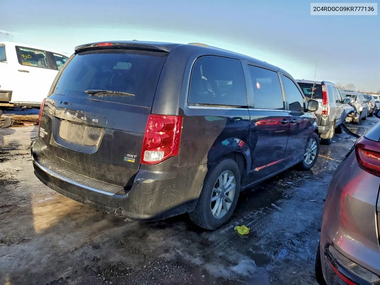 2C4RDGCG9KR777136 2019 Dodge Grand Caravan Sxt