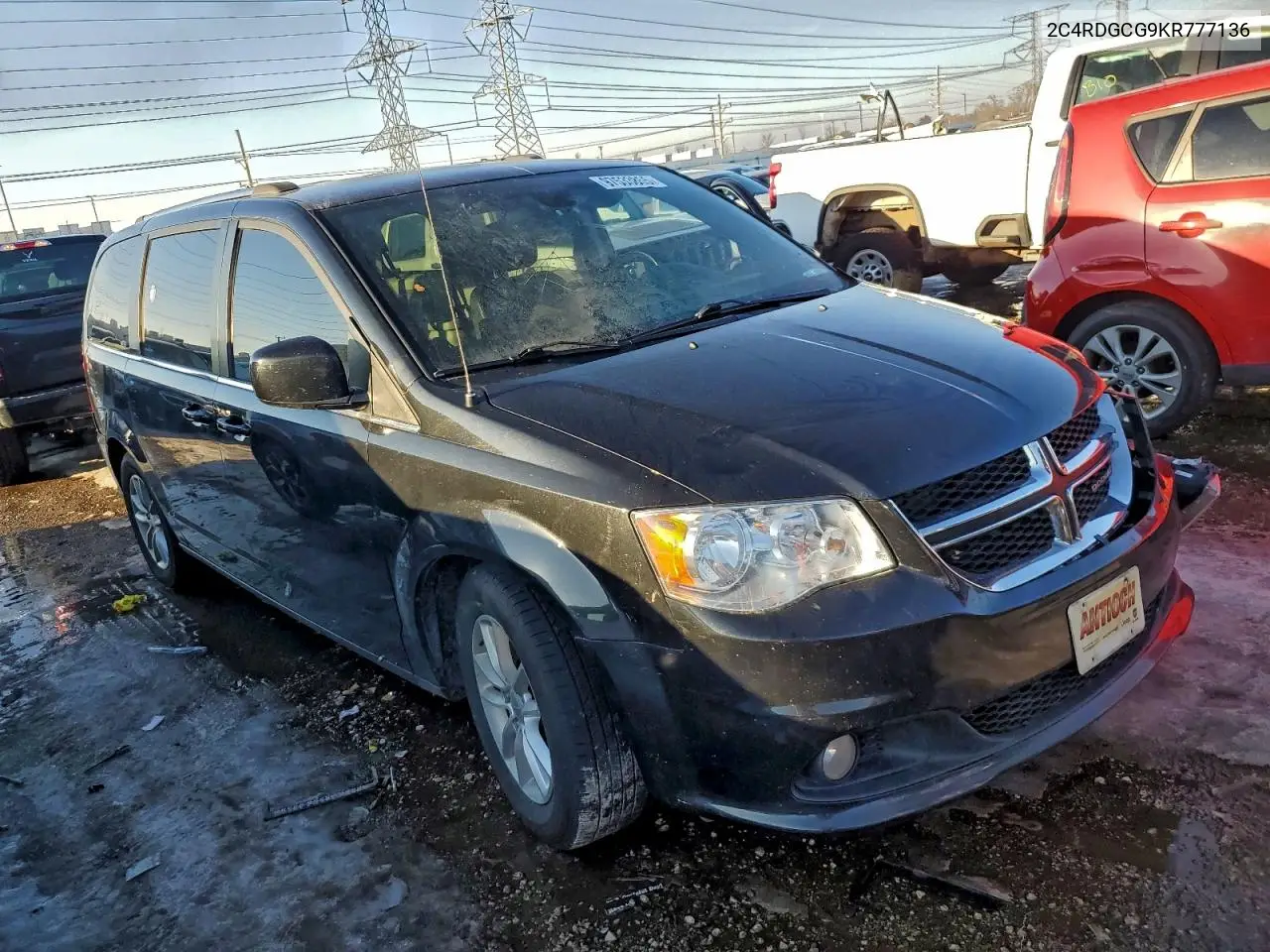 2C4RDGCG9KR777136 2019 Dodge Grand Caravan Sxt