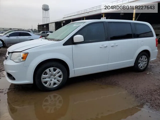 2020 Dodge Grand Caravan Se VIN: 2C4RDGBG1LR227643 Lot: 49151024