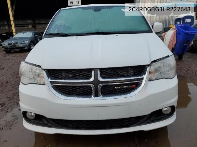 2020 Dodge Grand Caravan Se VIN: 2C4RDGBG1LR227643 Lot: 49151024