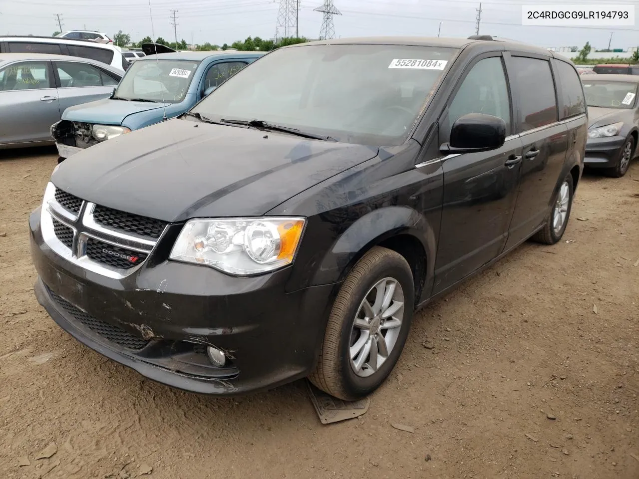 2020 Dodge Grand Caravan Sxt VIN: 2C4RDGCG9LR194793 Lot: 55281084