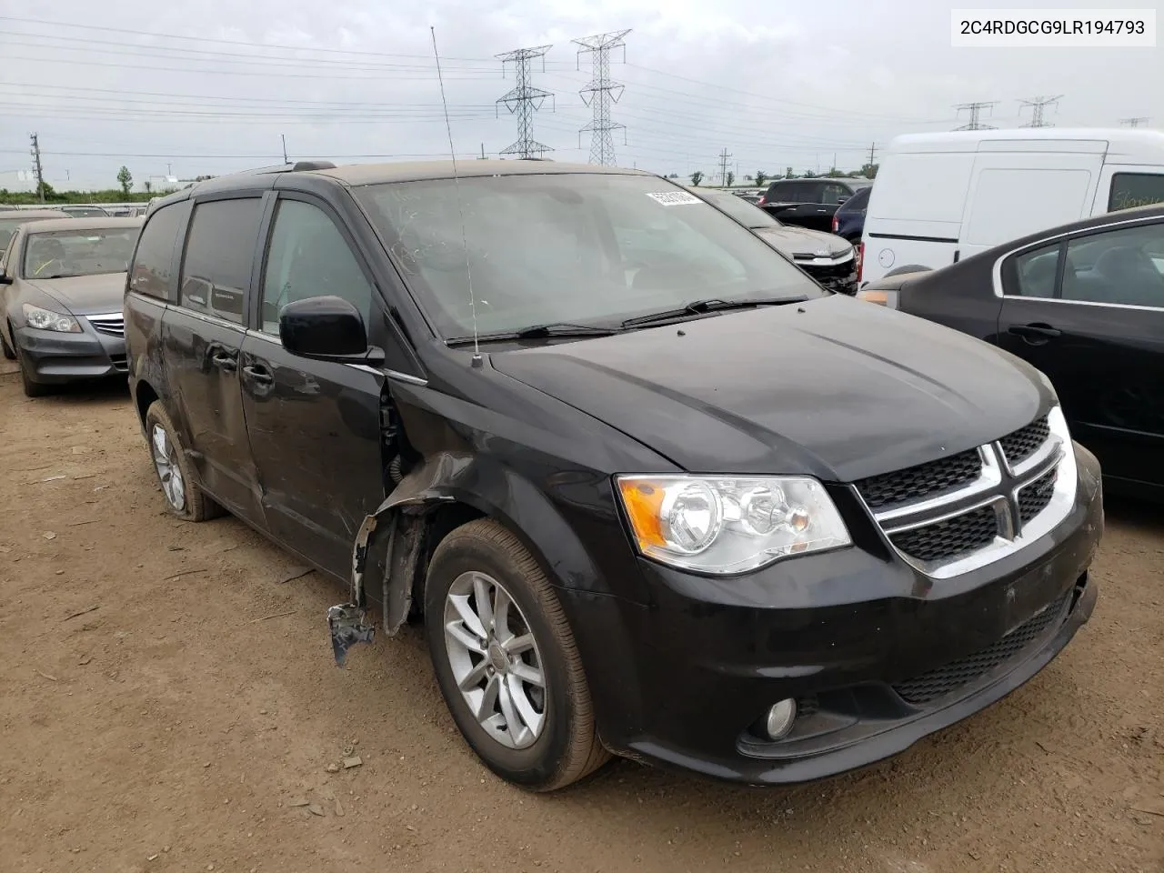 2020 Dodge Grand Caravan Sxt VIN: 2C4RDGCG9LR194793 Lot: 55281084