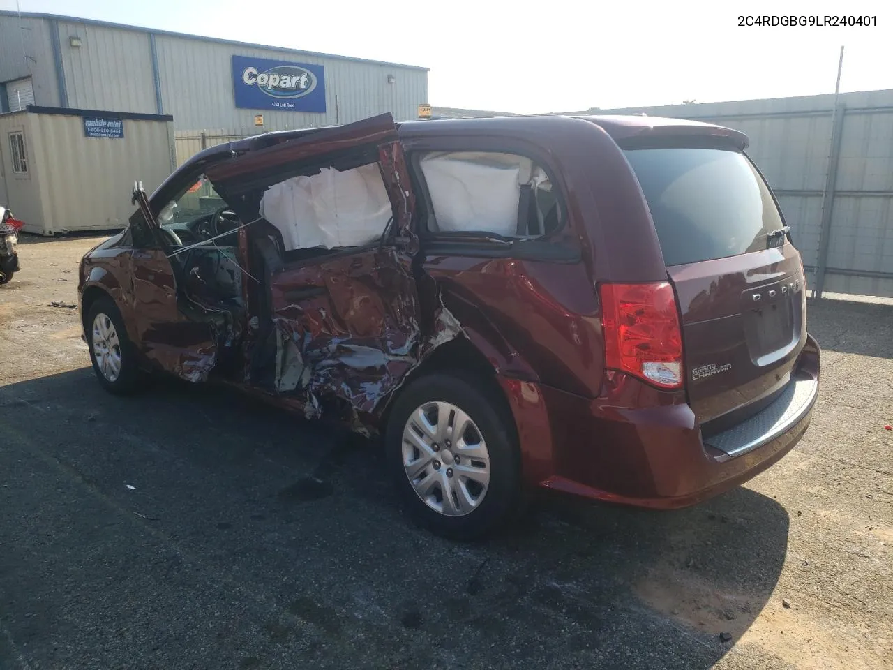 2020 Dodge Grand Caravan Se VIN: 2C4RDGBG9LR240401 Lot: 68398424