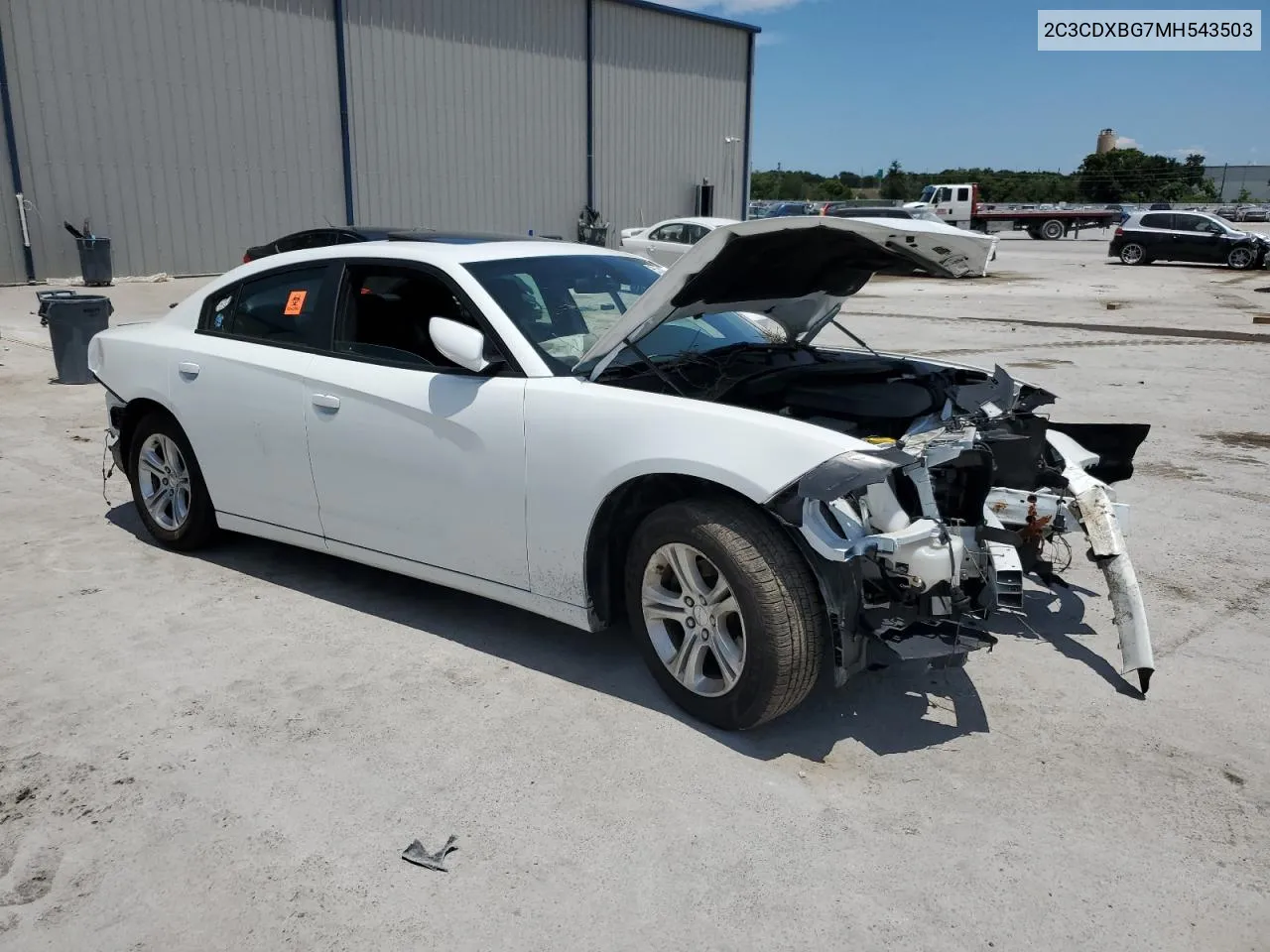 2021 Dodge Charger Sxt VIN: 2C3CDXBG7MH543503 Lot: 55741504