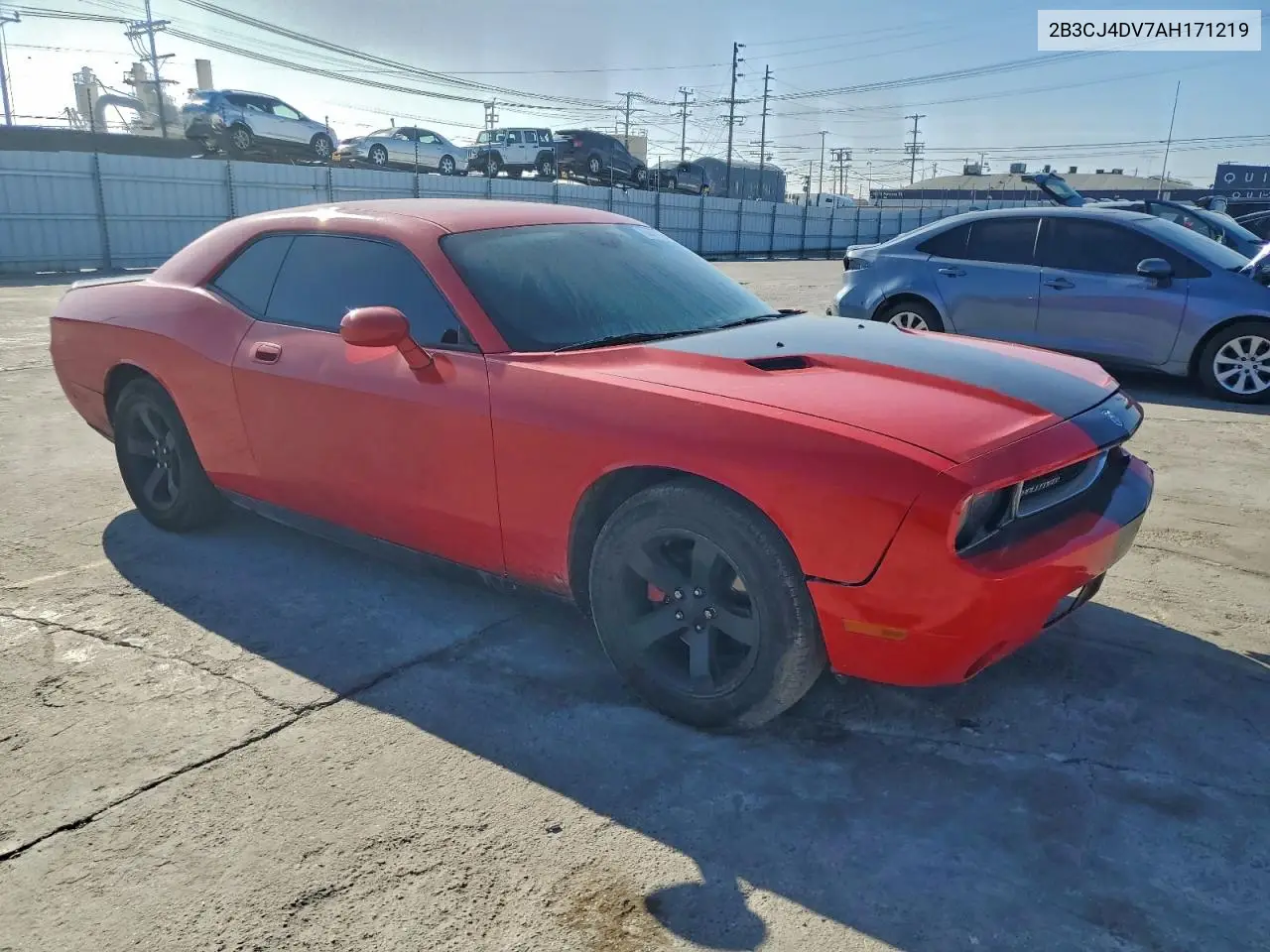 2B3CJ4DV7AH171219 2010 Dodge Challenger Se