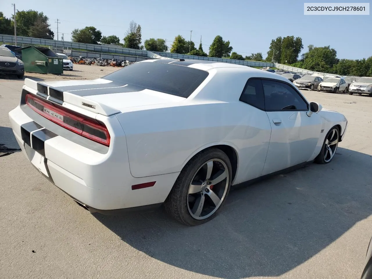 2C3CDYCJ9CH278601 2012 Dodge Challenger Srt-8