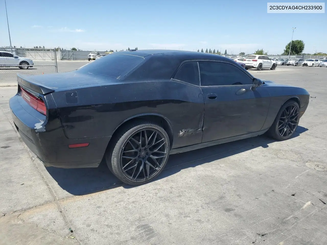 2C3CDYAG4CH233900 2012 Dodge Challenger Sxt