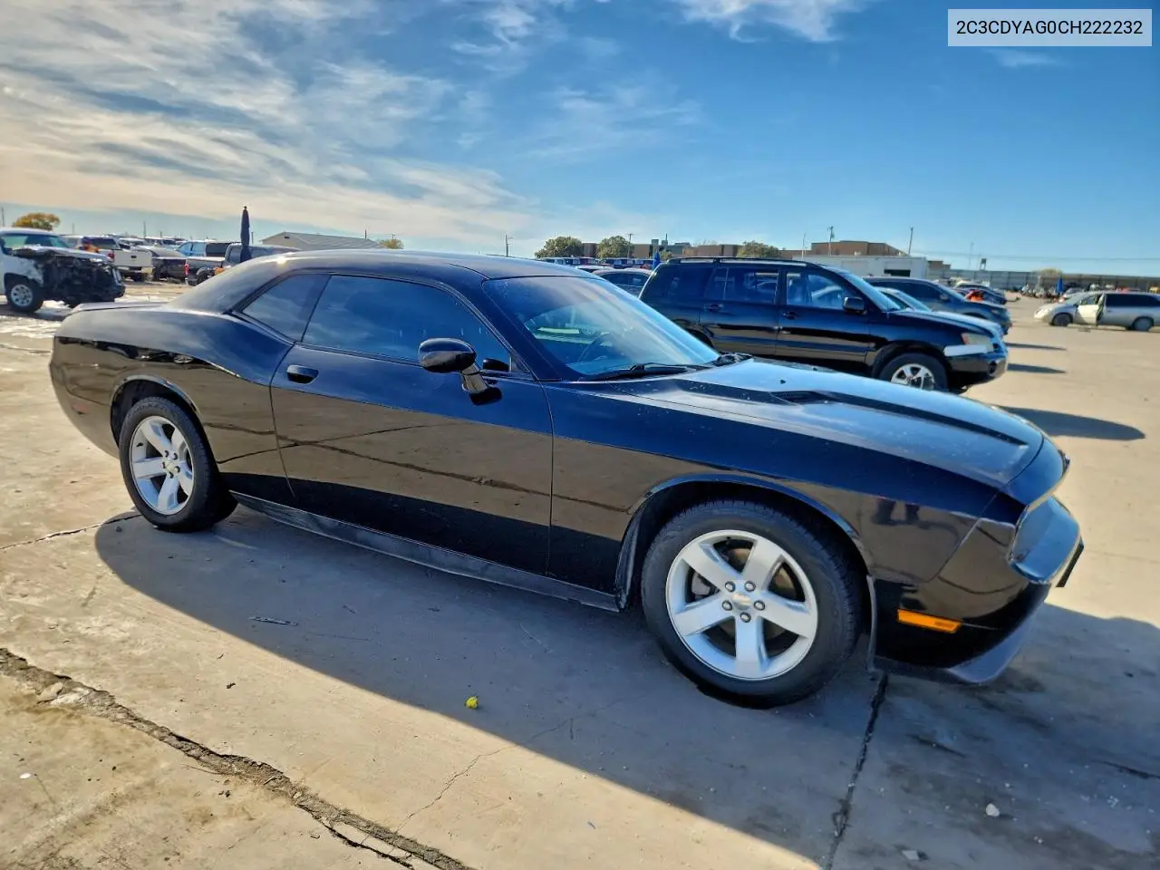 2C3CDYAG0CH222232 2012 Dodge Challenger Sxt