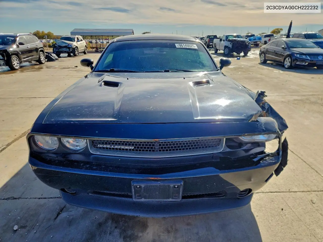 2C3CDYAG0CH222232 2012 Dodge Challenger Sxt