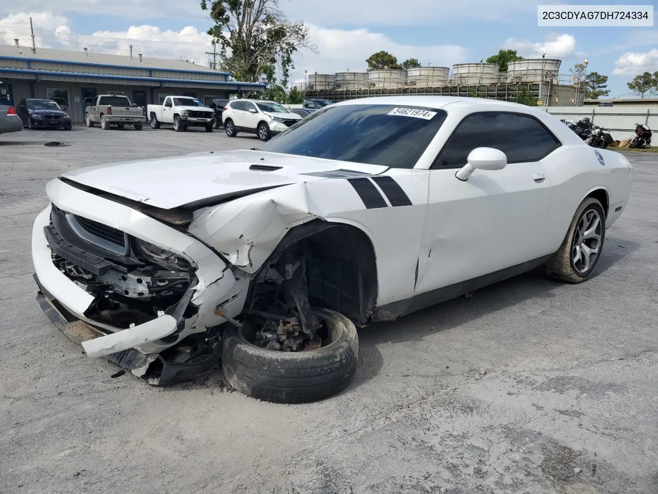 2C3CDYAG7DH724334 2013 Dodge Challenger Sxt