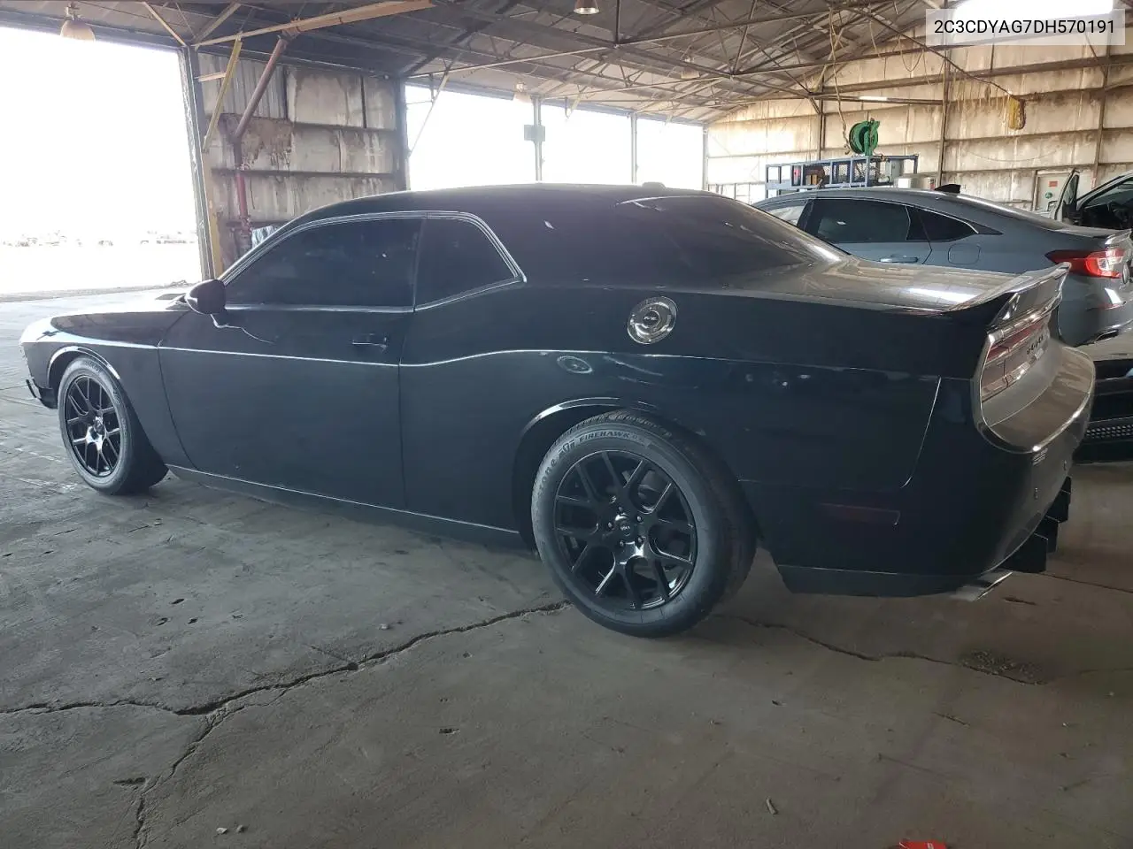2C3CDYAG7DH570191 2013 Dodge Challenger Sxt
