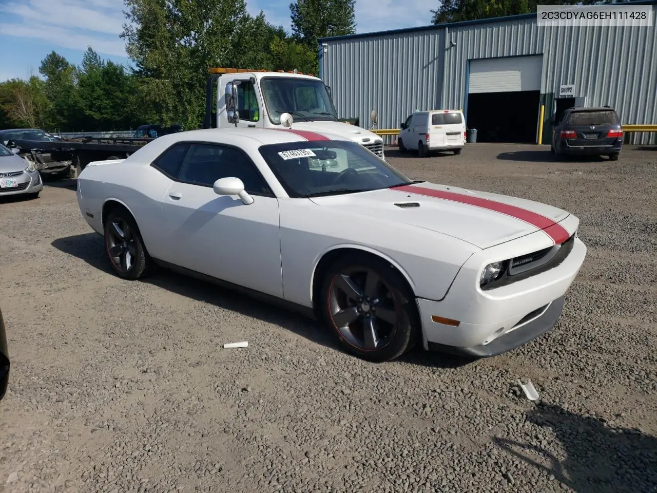 2C3CDYAG6EH111428 2014 Dodge Challenger Sxt