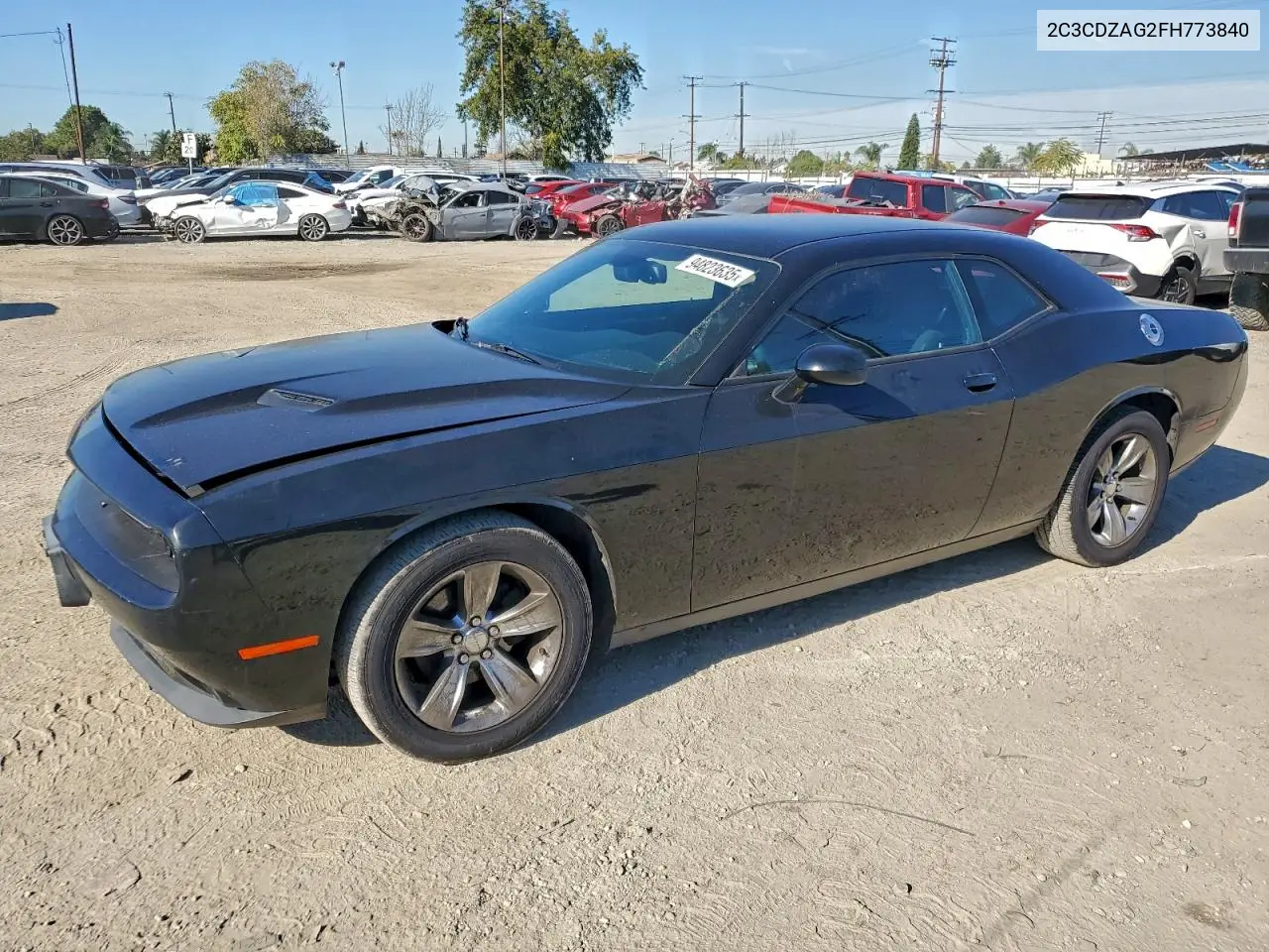 2C3CDZAG2FH773840 2015 Dodge Challenger Sxt