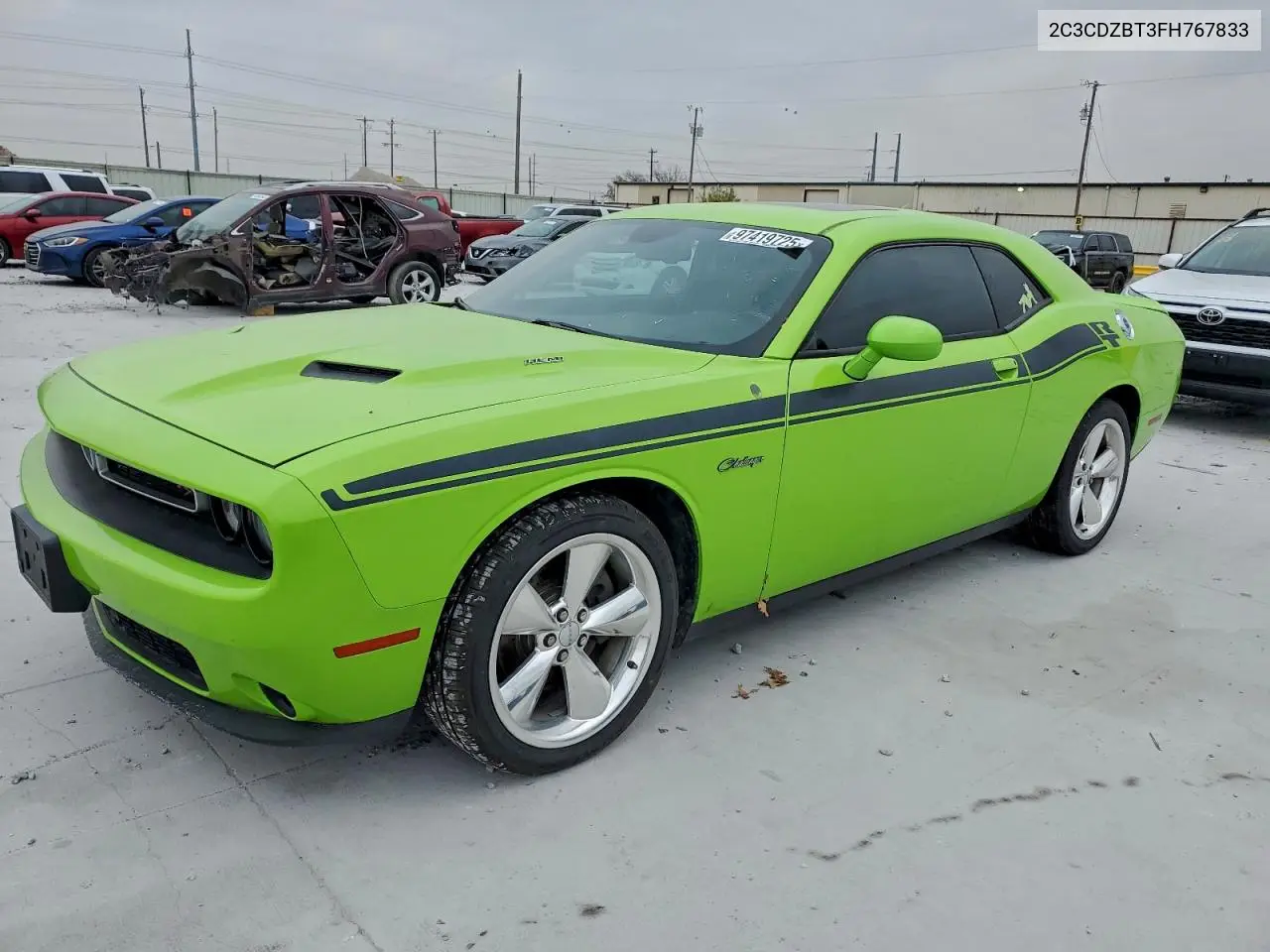 2C3CDZBT3FH767833 2015 Dodge Challenger Sxt Plus