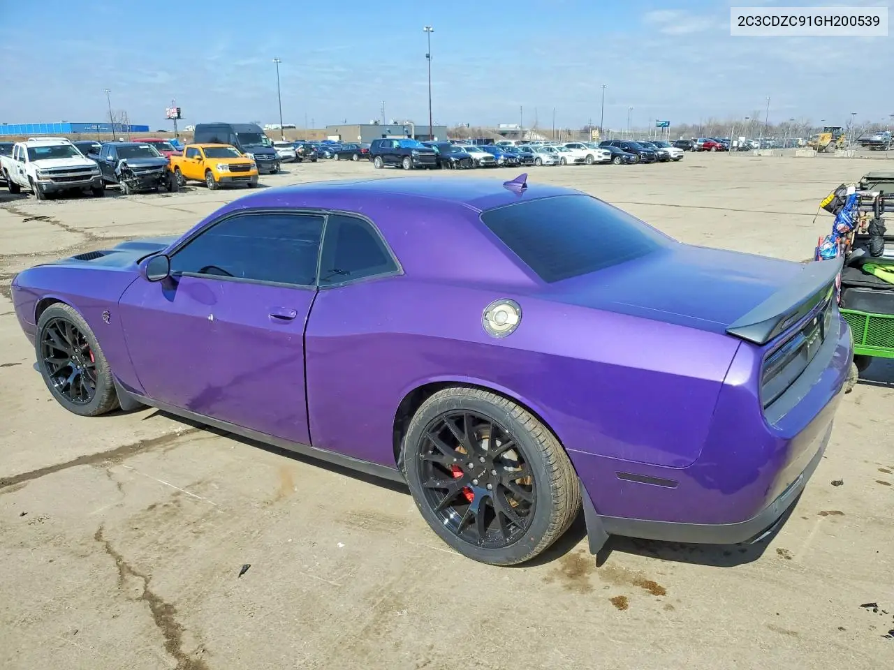 2C3CDZC91GH200539 2016 Dodge Challenger Srt Hellcat
