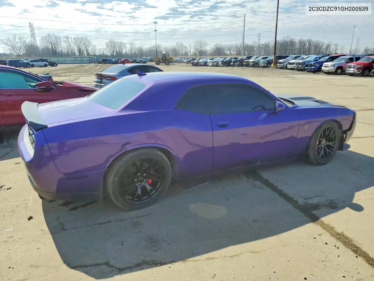 2C3CDZC91GH200539 2016 Dodge Challenger Srt Hellcat