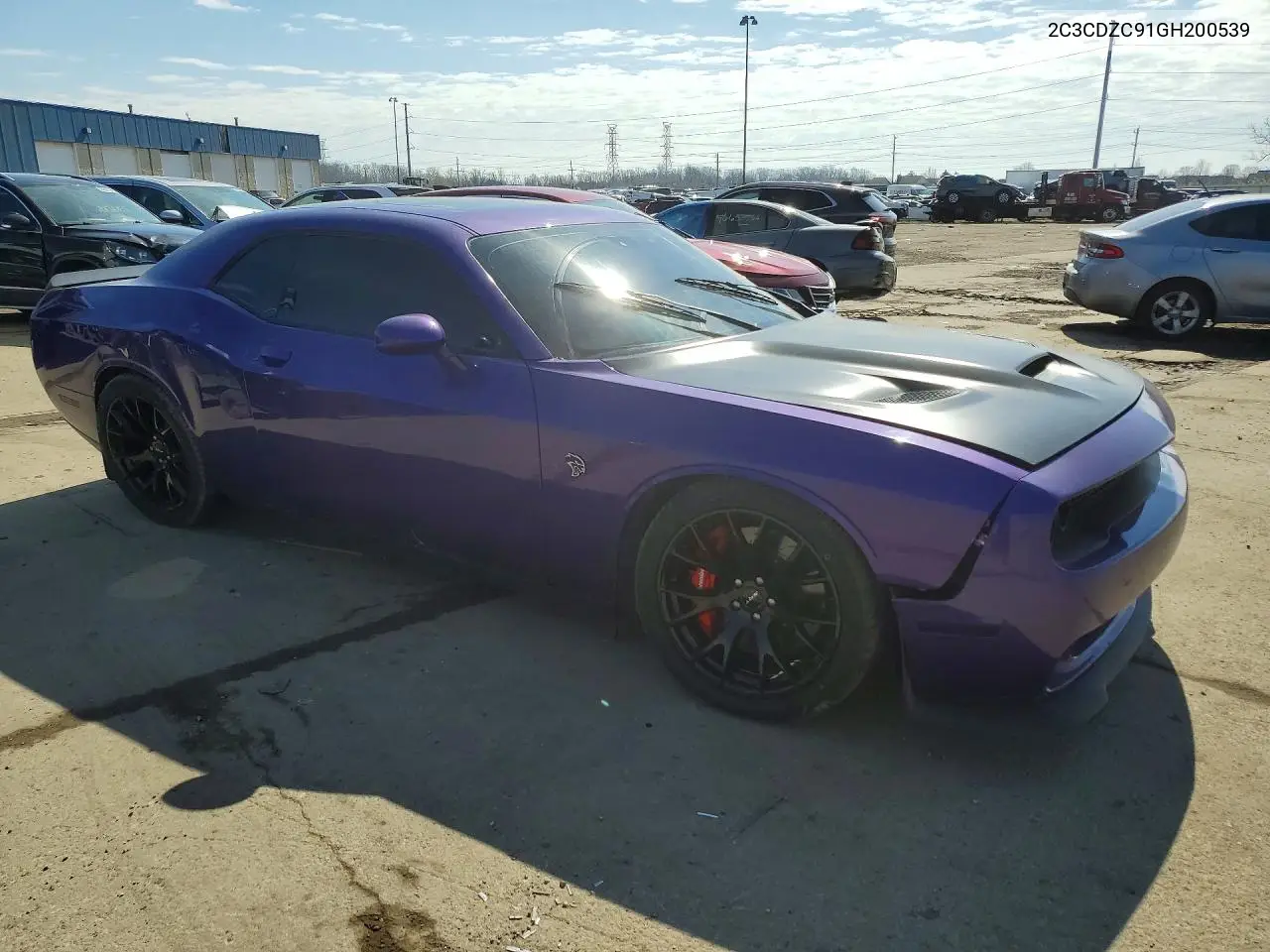 2C3CDZC91GH200539 2016 Dodge Challenger Srt Hellcat