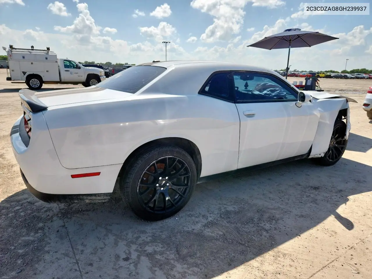2C3CDZAG8GH239937 2016 Dodge Challenger Sxt
