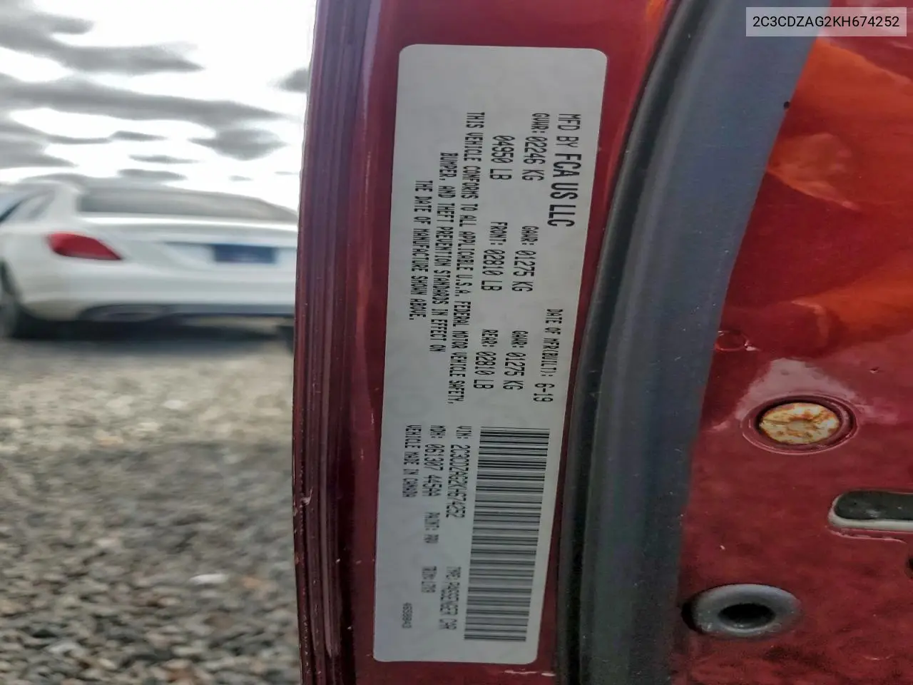 2C3CDZAG2KH674252 2019 Dodge Challenger Sxt