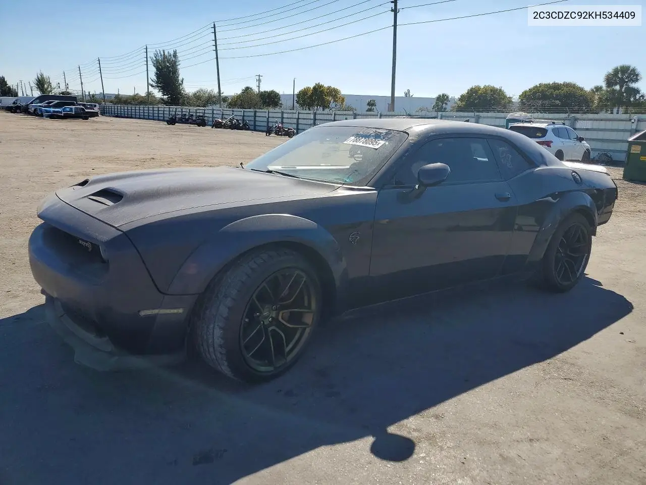 2C3CDZC92KH534409 2019 Dodge Challenger Srt Hellcat