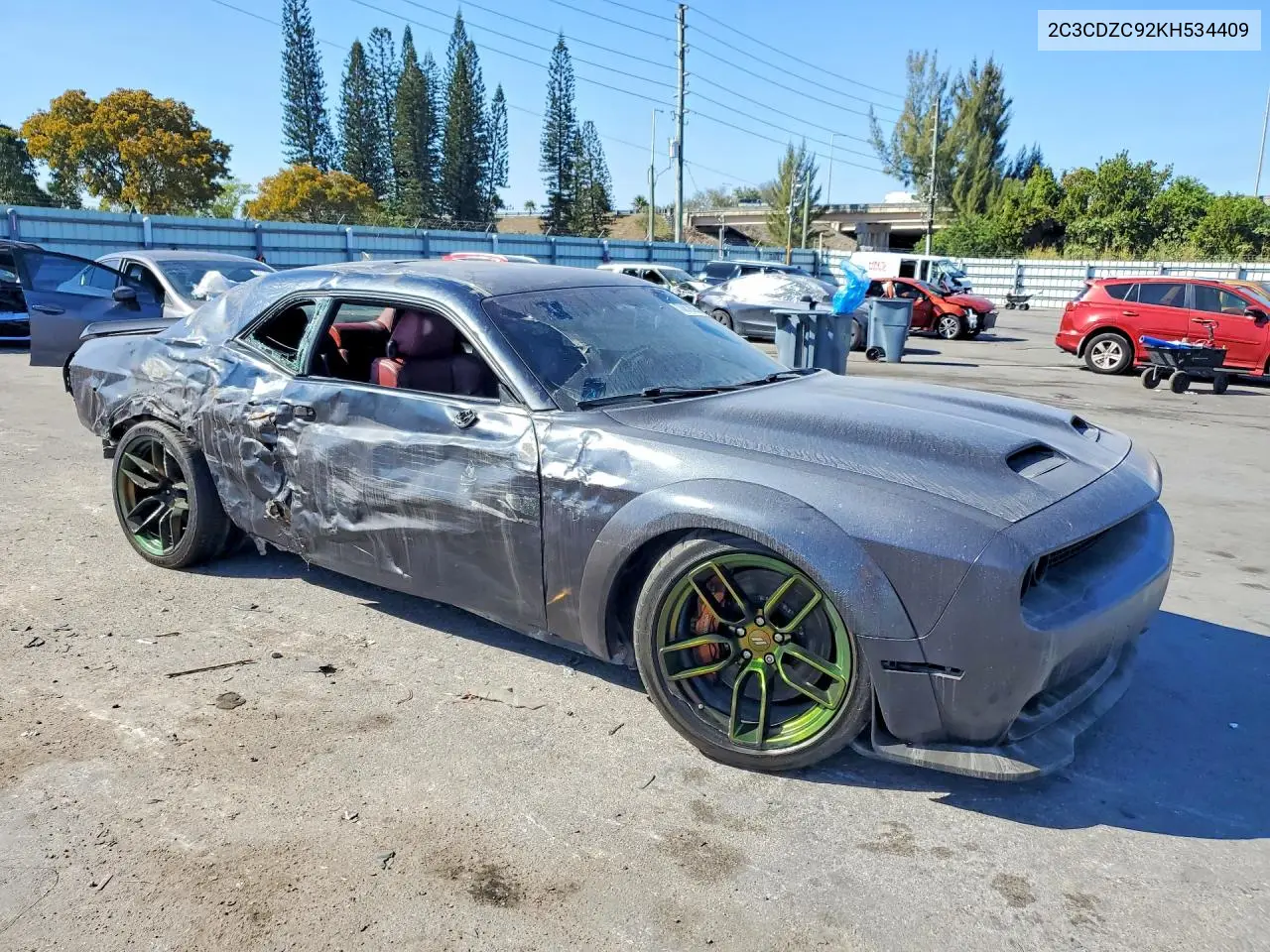 2C3CDZC92KH534409 2019 Dodge Challenger Srt Hellcat