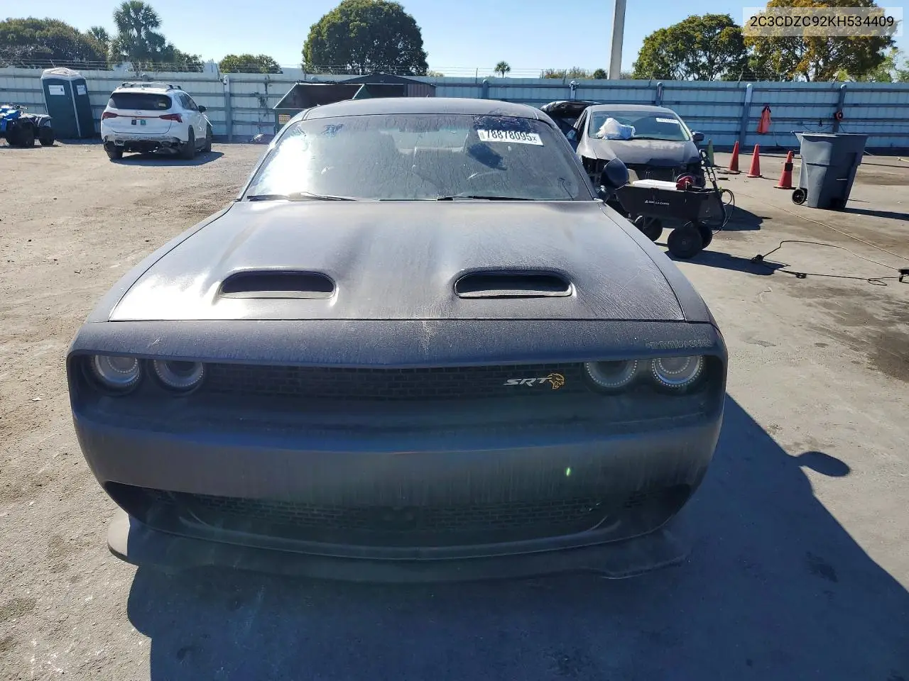 2C3CDZC92KH534409 2019 Dodge Challenger Srt Hellcat