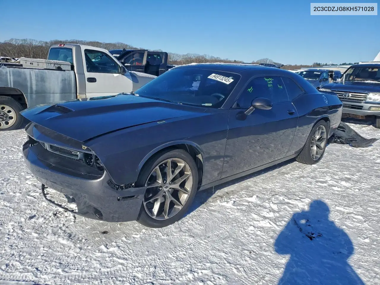 2C3CDZJG8KH571028 2019 Dodge Challenger Gt