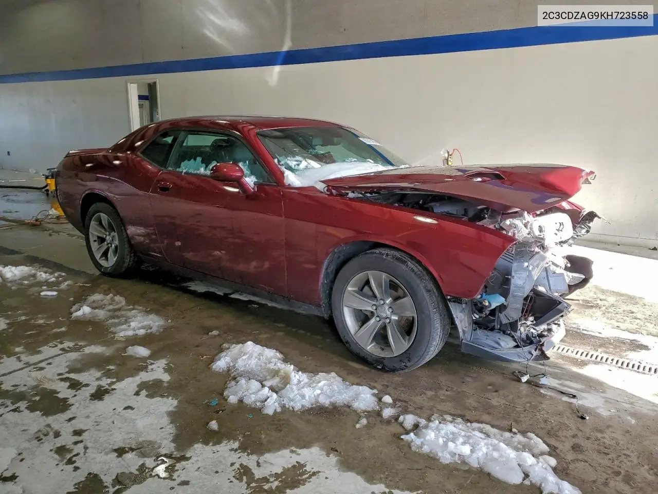 2C3CDZAG9KH723558 2019 Dodge Challenger Sxt