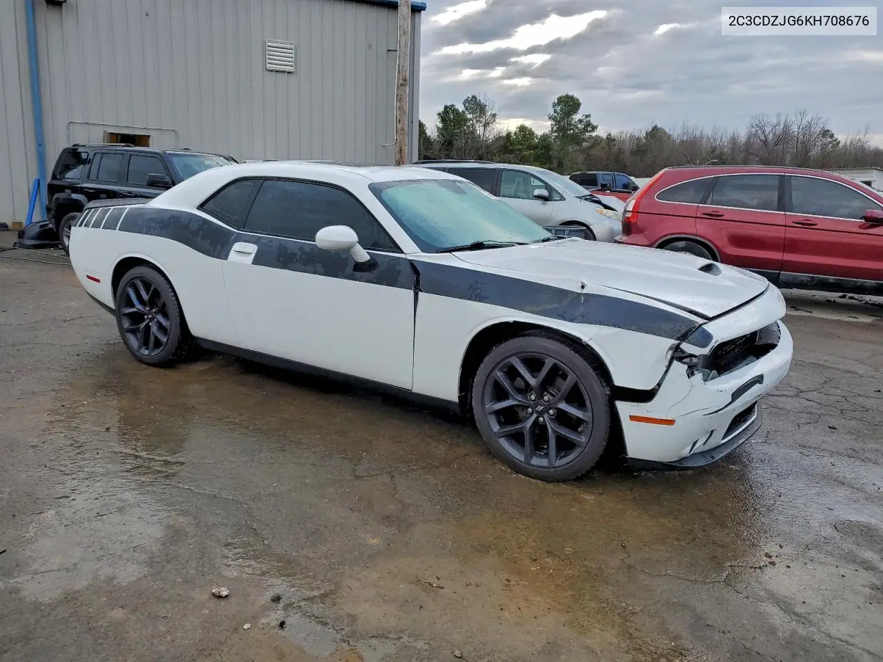 2C3CDZJG6KH708676 2019 Dodge Challenger Gt