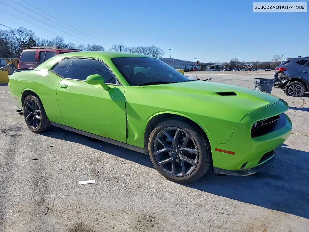 2C3CDZAG1KH741388 2019 Dodge Challenger Sxt