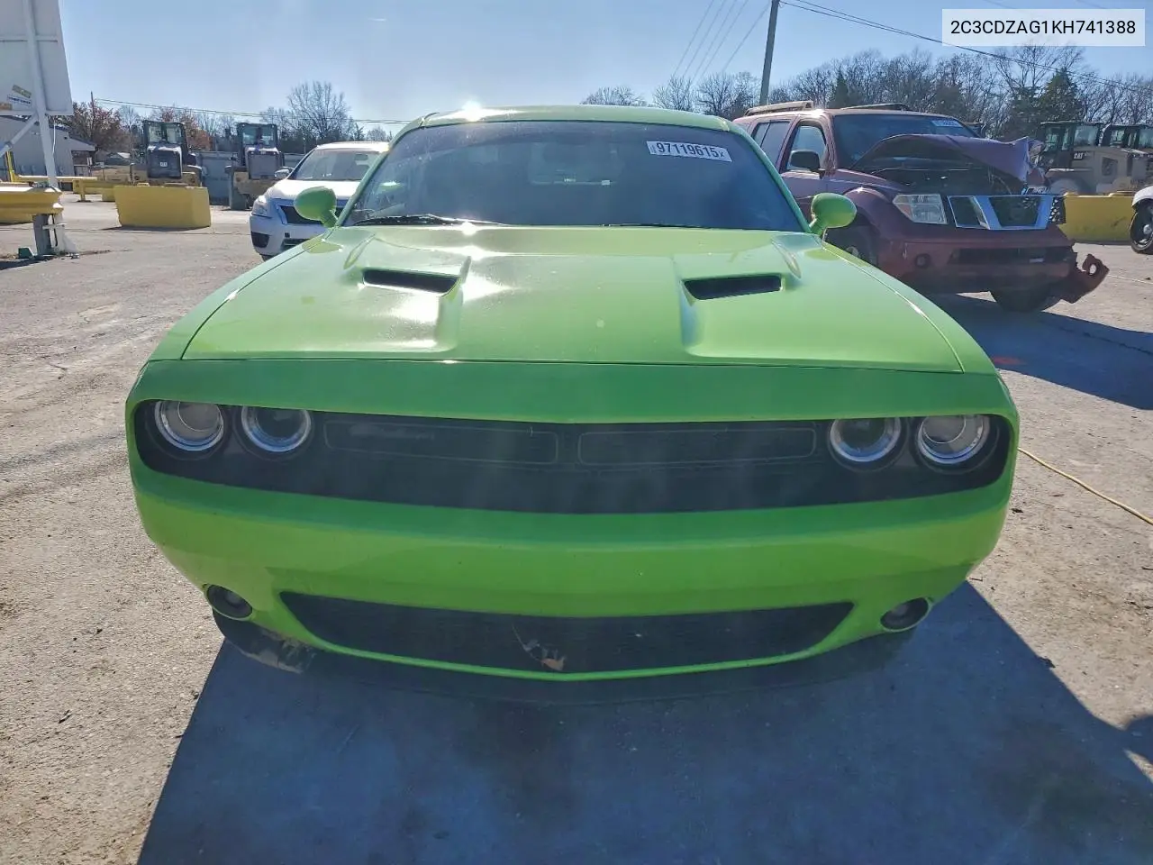 2C3CDZAG1KH741388 2019 Dodge Challenger Sxt
