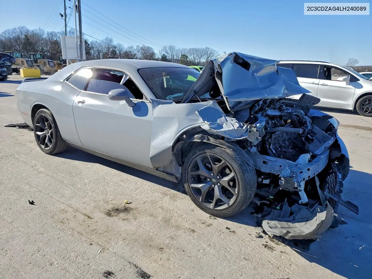 2C3CDZAG4LH240089 2020 Dodge Challenger Sxt