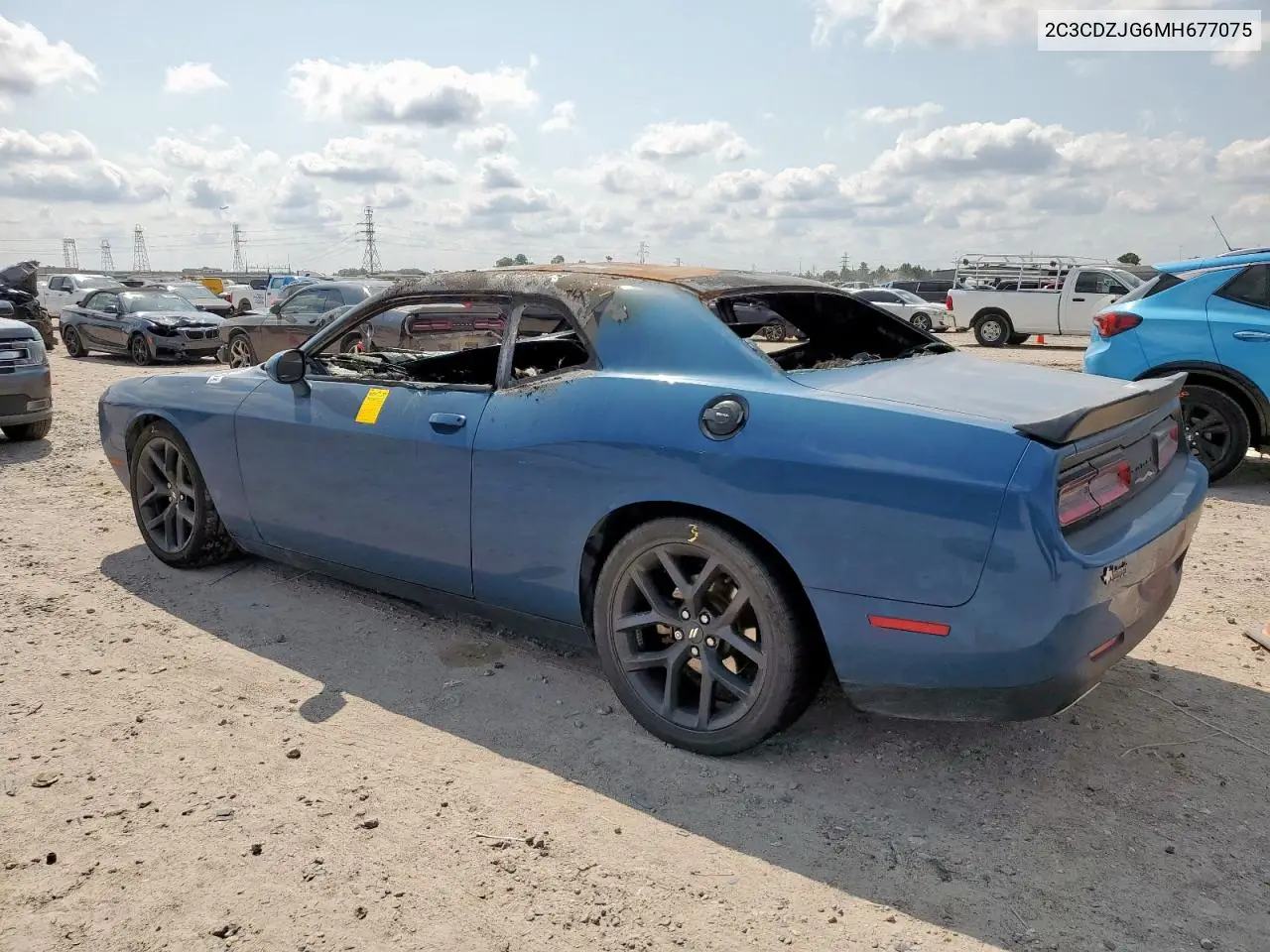 2C3CDZJG6MH677075 2021 Dodge Challenger Gt