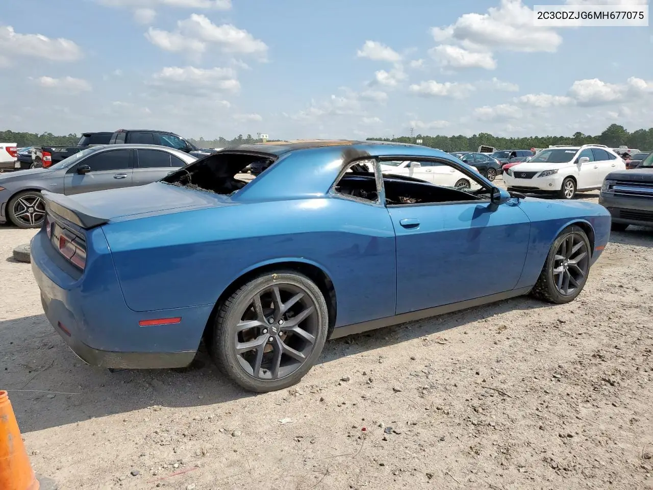 2C3CDZJG6MH677075 2021 Dodge Challenger Gt