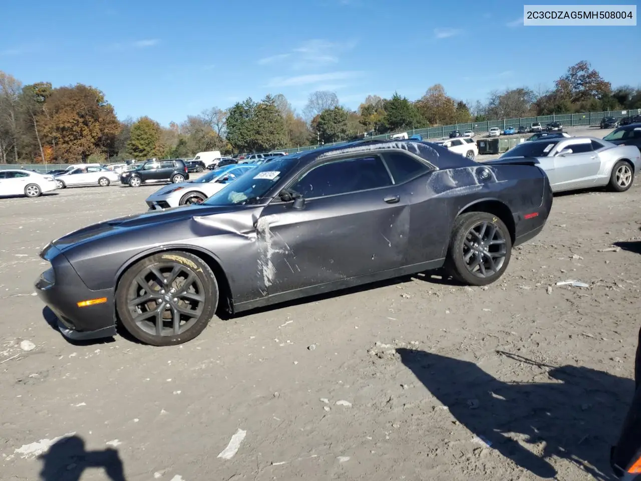 2C3CDZAG5MH508004 2021 Dodge Challenger Sxt