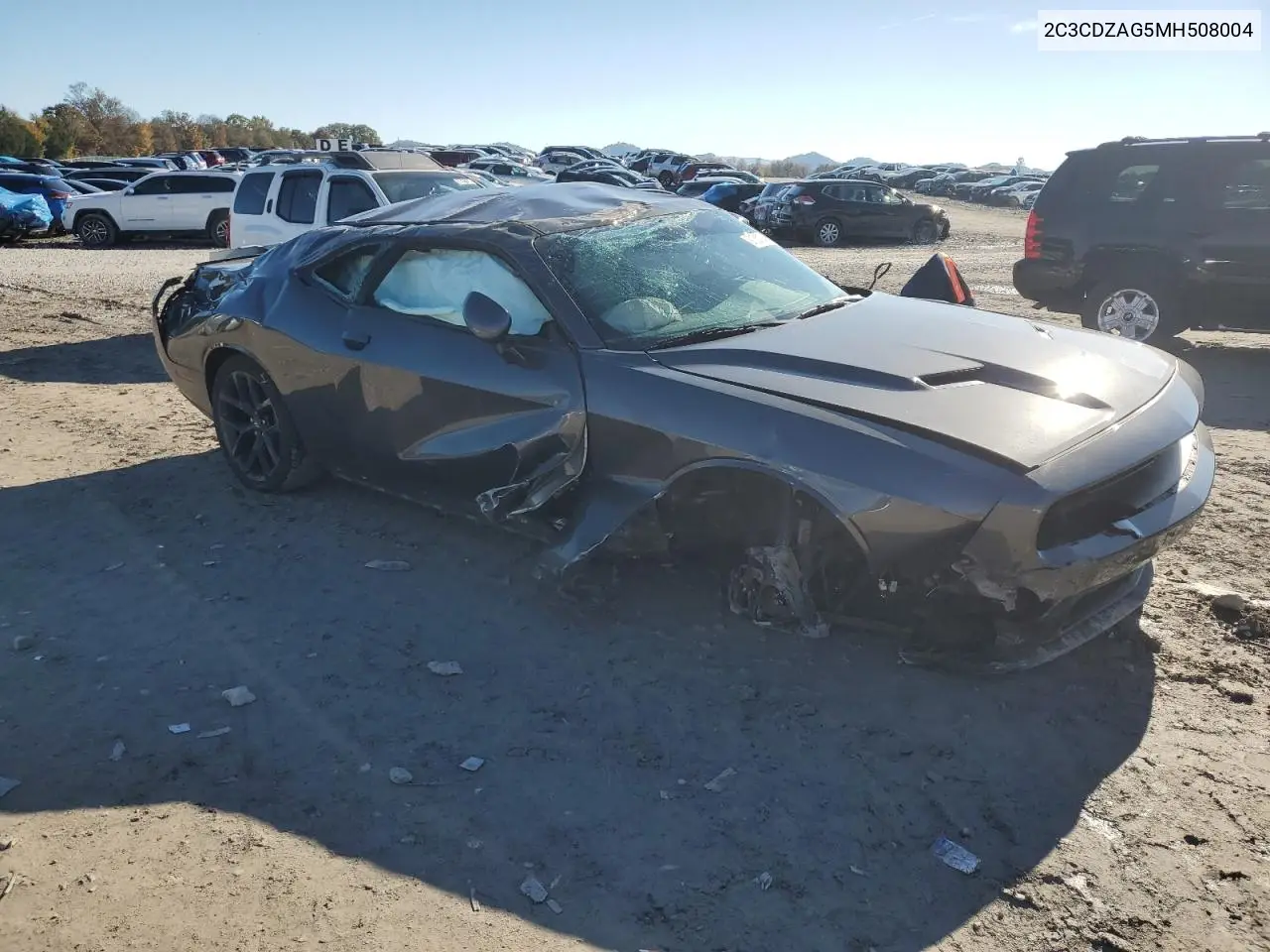 2C3CDZAG5MH508004 2021 Dodge Challenger Sxt