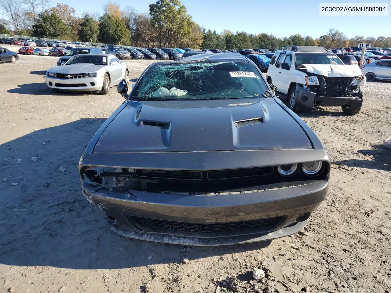 2C3CDZAG5MH508004 2021 Dodge Challenger Sxt