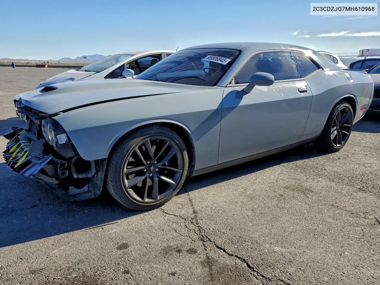 2C3CDZJG7MH610968 2021 Dodge Challenger Gt