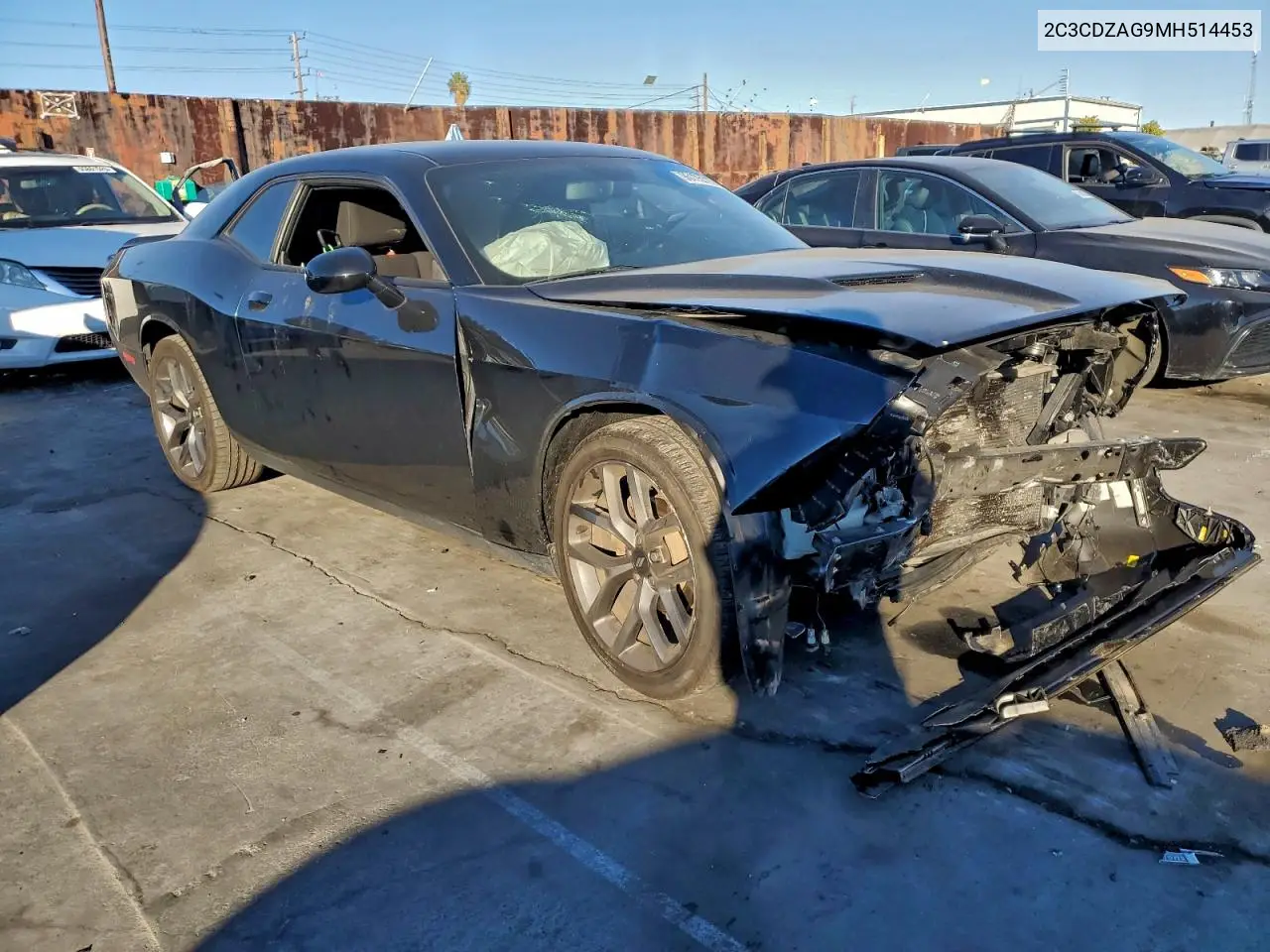 2C3CDZAG9MH514453 2021 Dodge Challenger Sxt