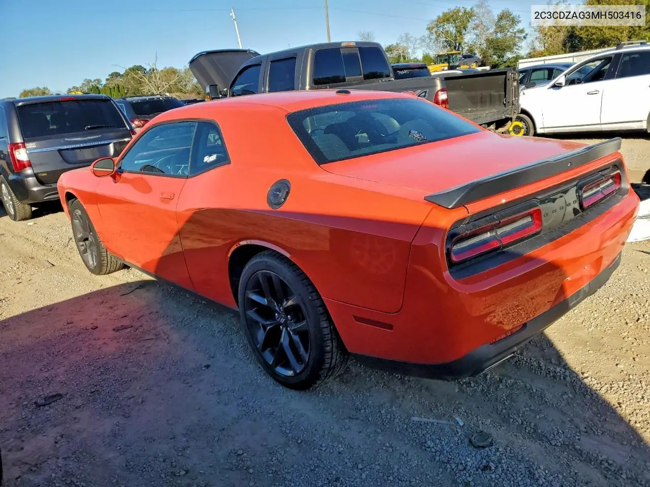 2C3CDZAG3MH503416 2021 Dodge Challenger Sxt